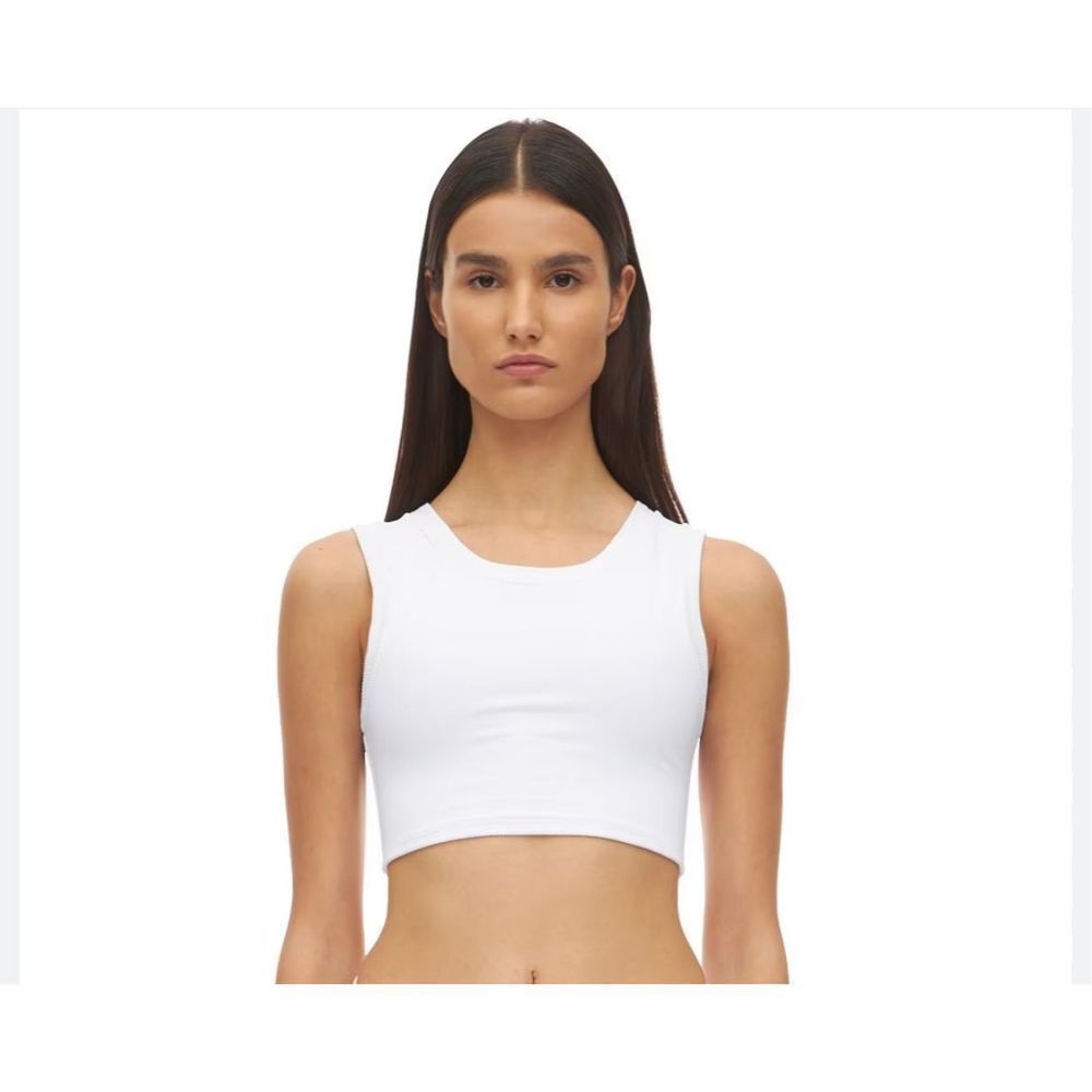 NWOT Sahara Ray Gia ribbed white bathing suit top large